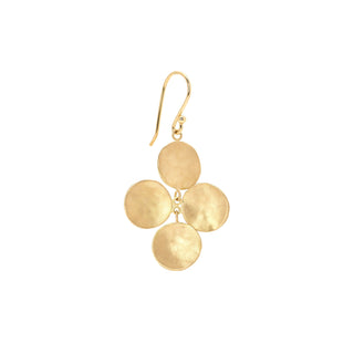 Concave Disc Charm Hook Earrings - Anne Sportun Fine Jewellery