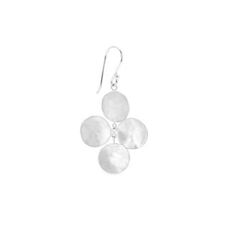Concave Disc Charm Hook Earrings - Anne Sportun Fine Jewellery