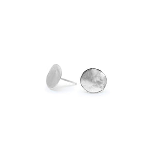 Hammered Disc Studs - Anne Sportun Fine Jewellery