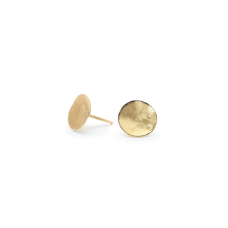 Hammered Disc Studs - Anne Sportun Fine Jewellery