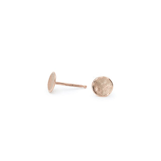 Mini Hammered Disc Studs - Anne Sportun Fine Jewellery