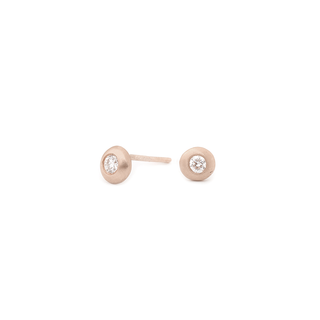 Diamond Bezel Stud Earrings ~0.10tcw - Anne Sportun Fine Jewellery