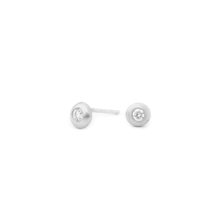 Diamond Bezel Stud Earrings ~0.10tcw - Anne Sportun Fine Jewellery