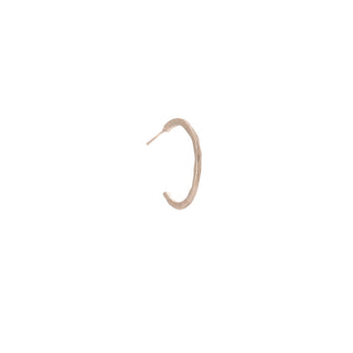 Small Hammered Open Hoop Earrings - Anne Sportun Fine Jewellery