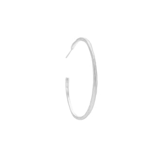 Large Hammered Open Hoop Earrings - Anne Sportun Fine Jewellery