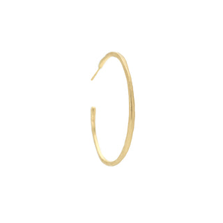 Large Hammered Open Hoop Earrings - Anne Sportun Fine Jewellery