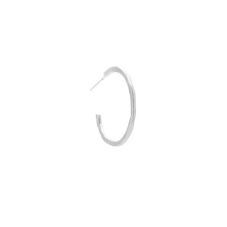 Medium Hammered Open Hoop Earrings - Anne Sportun Fine Jewellery