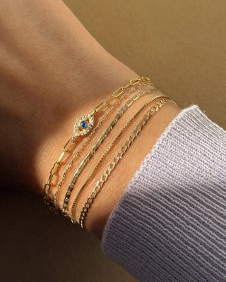 Evil Eye Bracelet | Sapphire - Anne Sportun Fine Jewellery