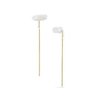 Lagniappe Pearl Threader Earrings
