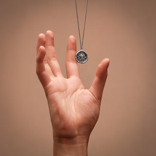 "Live Every Moment" Skull Necklace