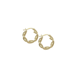 Twisted Hoops | 17mm | 10k - Anne Sportun Fine Jewellery