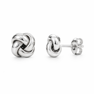 Gold Love Knot Earrings