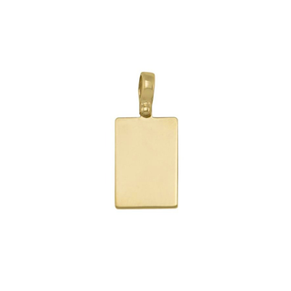 Rectangle Tag Charm | 19mm | 10k - Anne Sportun Fine Jewellery
