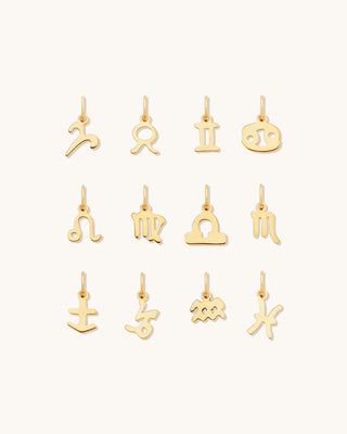 Petite Zodiac Charms | 10k Gold