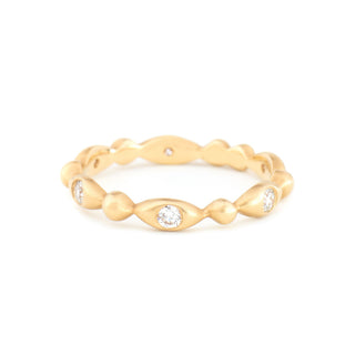 Single Row Seed & Oval Ring - Anne Sportun Fine Jewellery