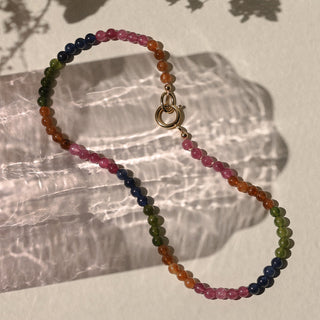 Rainbow Jade Gemstone Necklace - Anne Sportun Fine Jewellery