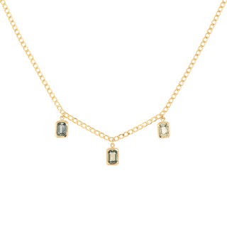 No.40 'Archive' Emerald Ombre Green Sapphire Necklace - Anne Sportun Fine Jewellery