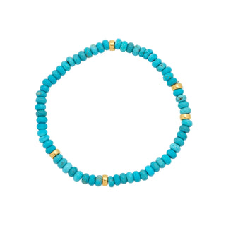 Turquoise Gemstone Stretch Bracelet