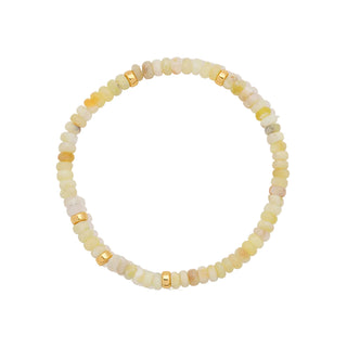 Yellow Opal Gemstone Stretch Bracelet
