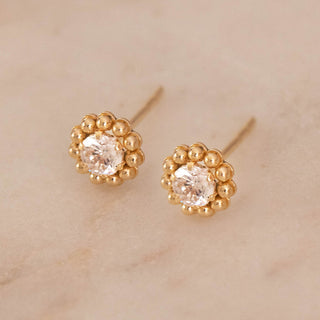 Beaded Studs | 10k - Anne Sportun Fine Jewellery