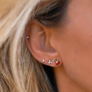 Cherry Studs | 10k - Anne Sportun Fine Jewellery