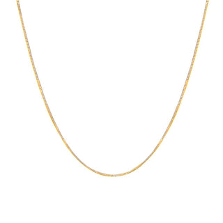 Thin Herringbone Chain Necklace | 10k - Anne Sportun Fine Jewellery