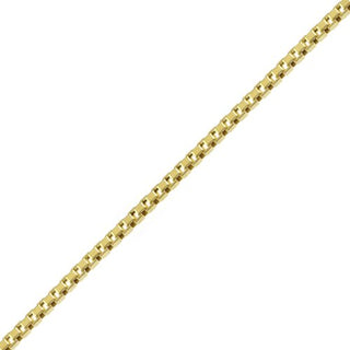 1mm Box Chain Anklet | 10k