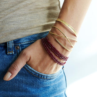 Ruby Wrap Bracelet - Necklace - Anne Sportun Fine Jewellery