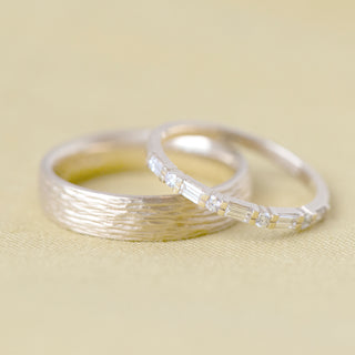 Baguette & Round Diamond Band - Anne Sportun Fine Jewellery