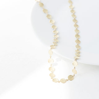 Hammered Disc Necklace - Anne Sportun Fine Jewellery