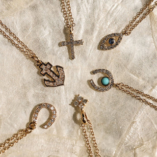 Evil Eye Necklace | Sapphire + Diamond - Anne Sportun Fine Jewellery