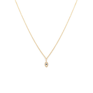 Evil Eye Necklace | Sapphire + Diamond - Anne Sportun Fine Jewellery