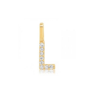 Initial Charm | Diamond | 14K - Anne Sportun Fine Jewellery