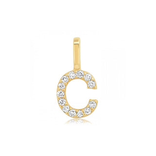 Initial Charm | Diamond | 14K - Anne Sportun Fine Jewellery
