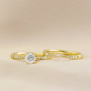 Open Tapered Band with Diamonds - Anne Sportun Fine Jewellery