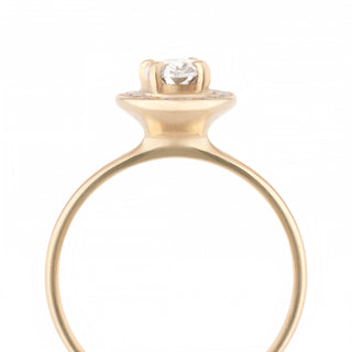 The 'Alexandra' Oval Halo Mount - Anne Sportun Fine Jewellery