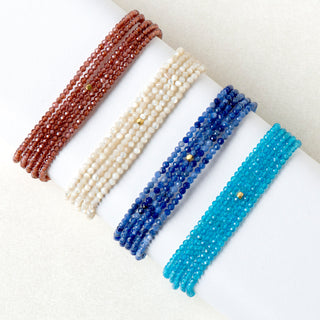 Red Garnet Wrap Bracelet - Necklace - Anne Sportun Fine Jewellery
