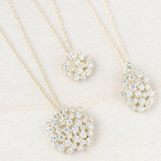 Medium Diamond Cluster Necklace - Anne Sportun Fine Jewellery