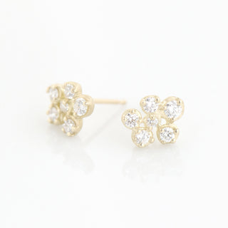 Small Flower Cluster Stud Earring - Anne Sportun Fine Jewellery