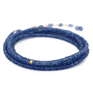 Blue Sapphire Wrap Bracelet - Necklace - Anne Sportun Fine Jewellery