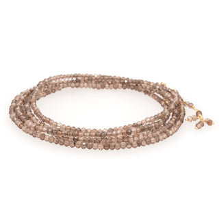 Champagne Garnet Wrap Bracelet - Necklace - Anne Sportun Fine Jewellery