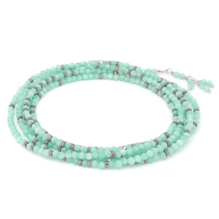 Amazonite Wrap Bracelet - Necklace - Anne Sportun Fine Jewellery