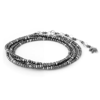 Hematite Wrap Bracelet - Necklace - Anne Sportun Fine Jewellery