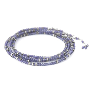 Iolite Wrap Bracelet - Necklace - Anne Sportun Fine Jewellery