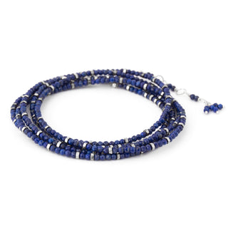 Lapis Wrap Bracelet - Necklace - Anne Sportun Fine Jewellery