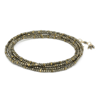 Pyrite Wrap Bracelet - Necklace - Anne Sportun Fine Jewellery