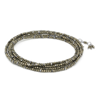 Pyrite Wrap Bracelet - Necklace - Anne Sportun Fine Jewellery
