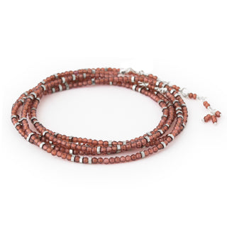 Red Garnet Wrap Bracelet - Necklace - Anne Sportun Fine Jewellery