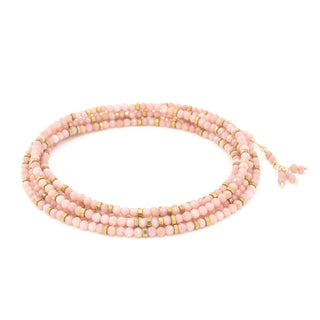 Rhodonite Gemstone Bracelet - Necklace - Anne Sportun Fine Jewellery