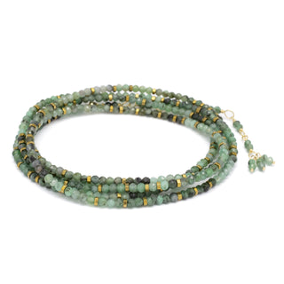 Sakota Emerald Wrap Bracelet - Necklace - Anne Sportun Fine Jewellery